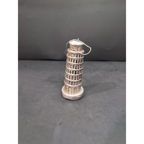 Leaning Tower of Pisa Christmas Ornament, Mini Figure, Holiday Decor,‎ Souvenir - Picture 1 of 8